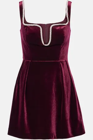 Self-Portrait Minikleid aus Samt