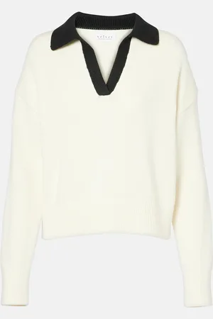 Velvet Polopullover Lucie aus Baumwolle und Kaschmir