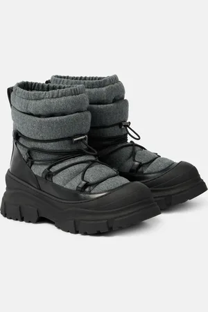 Brunello Cucinelli Schneestiefel mit Leder