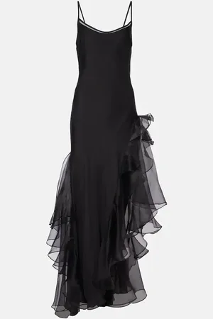 SIR Maxikleid Sage Flounce aus Seide
