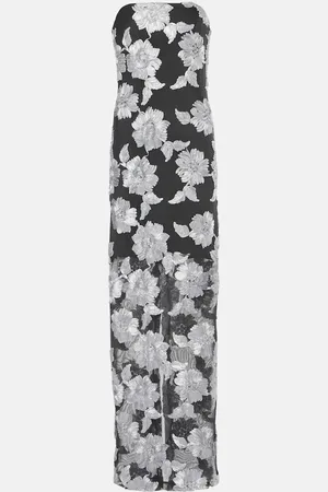 ROTATE Maxikleid aus Mesh
