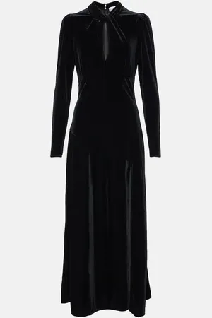 Ganni Midikleid aus Samt
