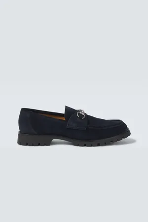 Gucci Loafers Horsebit aus Veloursleder