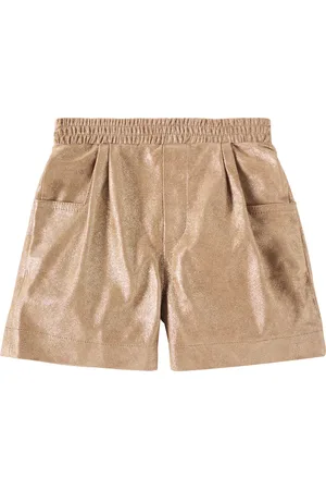 Donsje Shorts Ronie aus Metallic-Leder