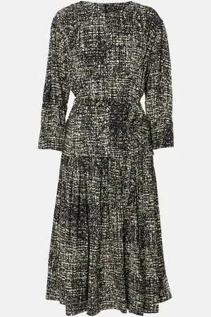 Proenza Schouler Bedrucktes Midikleid Harlow aus Crêpe