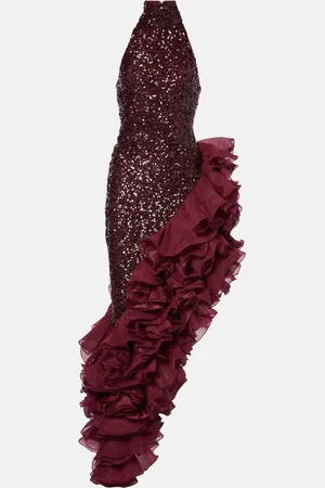 ROTATE Midikleid mit Pailletten