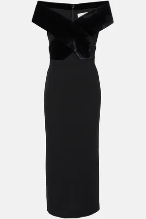Roland Mouret Off-Shoulder-Robe aus Samt