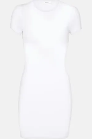 WARDROBE.NYC Minikleid aus Baumwoll-Jersey