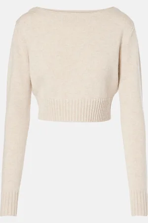 Max Mara Cropped-Pullover Angri aus Wolle und Kaschmir