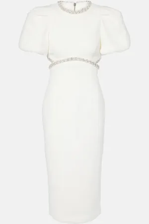 Rebecca Vallance Bridal Verziertes Midikleid Alicia aus Crêpe