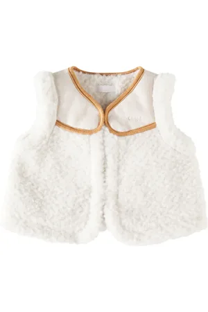Chloé Chloé Kids Baby Weste aus Teddyfleece