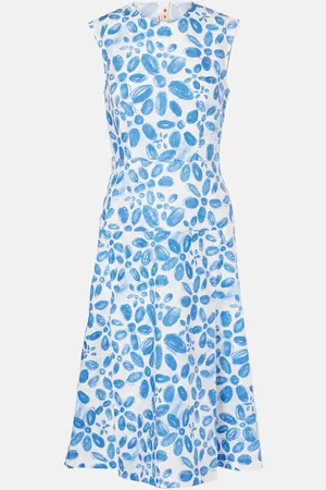 Marni Bedrucktes Midikleid aus Baumwolle