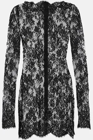 Saint Laurent Minikleid aus Spitze