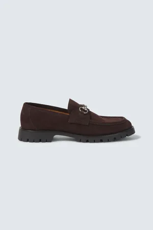 Gucci Loafers Horsebit aus Veloursleder