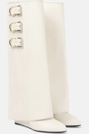 Givenchy Stiefel Shark Lock Buckles aus Leder