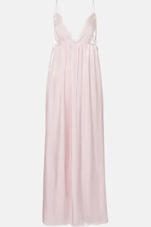 Ganni Maxikleid aus Satin