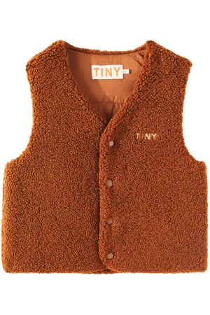 Tiny Cottons Wattierte Weste aus Teddy-Fleece