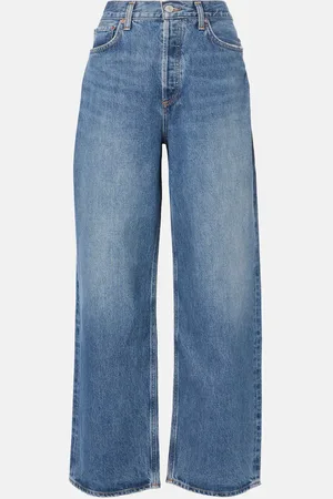 AGOLDE Mid-Rise Wide-Leg Jeans Low Slung Baggy