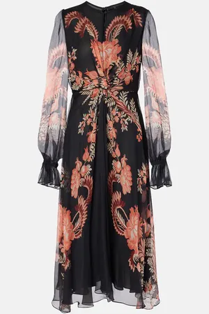 Etro Bedrucktes Midikleid aus Seide
