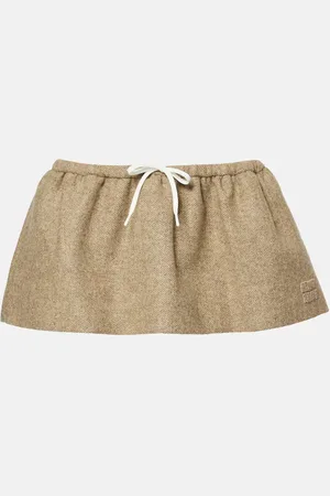 Miu Miu Minirock aus Schurwolle
