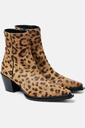 Jimmy Choo Bedruckte Ankle Boots Cece 60 aus Kalbshaar