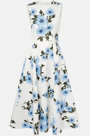 EMILIA WICKSTEAD Midikleid Mara aus Faille