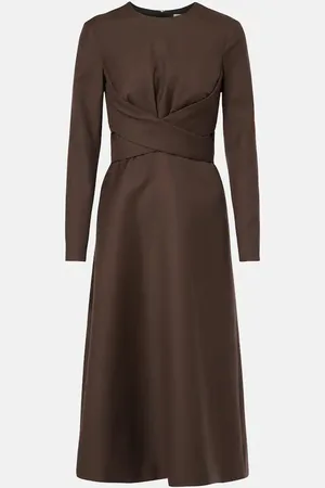 EMILIA WICKSTEAD Midikleid Elta aus Wolle