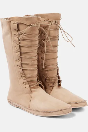 The Row Schnürstiefel Tyler aus Veloursleder