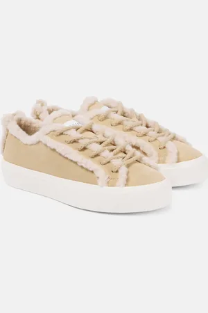 INUIKII Sneakers aus Veloursleder mit Shearling