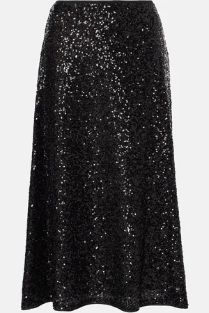 Diane von Furstenberg High-Rise-Midirock Araminta mit Pailletten