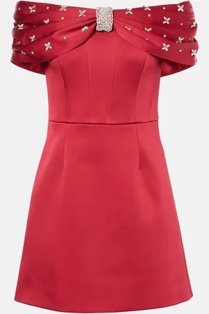 Rebecca Vallance Verziertes Minikleid Carmella aus Satin