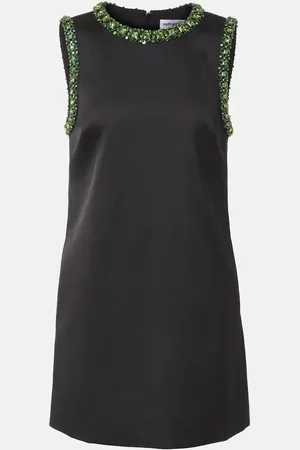 Self-Portrait Verziertes Minikleid aus Satin