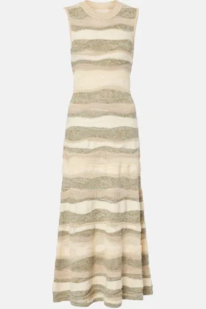 ULLA JOHNSON Midikleid Gaia aus einem Baumwollgemisch