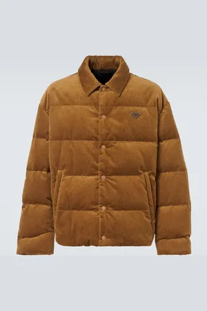 Prada Wattierte Jacke aus Baumwoll-Cord