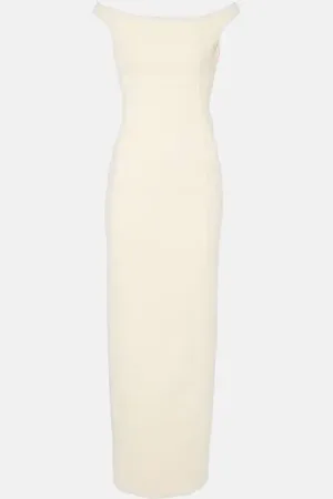Totême Off-Shoulder-Maxikleid