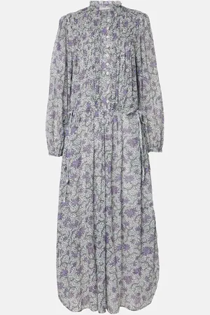 Marant Etoile Bedrucktes Midikleid Dalida aus Baumwoll-Voile