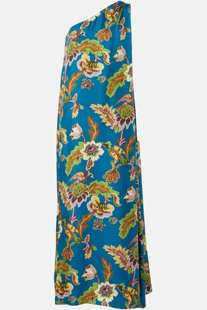 La DoubleJ Bedrucktes Maxikleid Roy aus Seiden-Twill