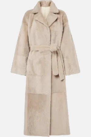 Brunello Cucinelli Wendbarer Mantel aus Shearling und Leder