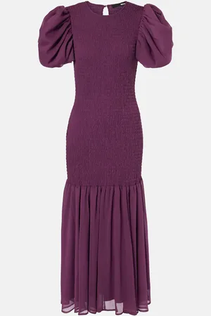 ROTATE Maxikleid aus Chiffon