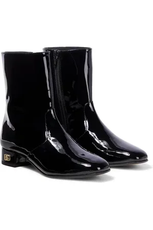 Dolce & Gabbana Stiefel DG aus Lackleder