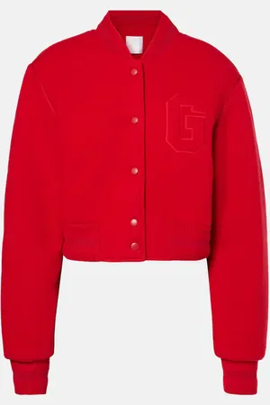 Givenchy Cropped-Collegejacke aus Wolle