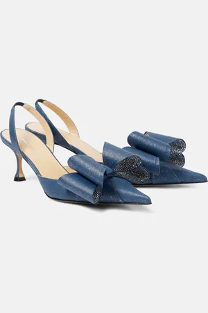 Mach & Mach Slingback-Pumps Le Cadeau 65 aus Denim