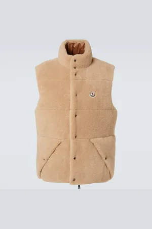 Moncler Wendbare Daunenweste Colbricon aus Teddyfleece
