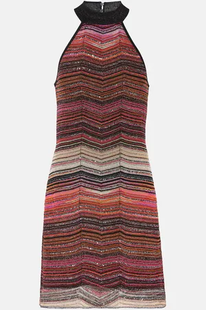 Missoni Minikleid aus Strick mit Pailletten