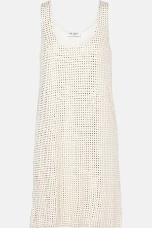 The Attico Minikleid aus Jersey mit Kristallen