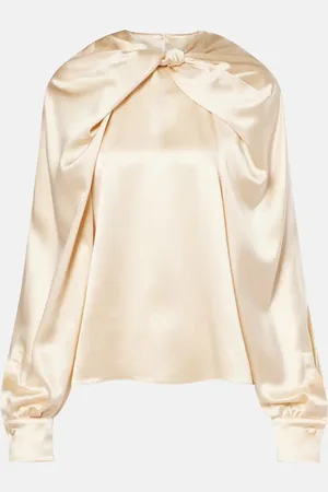Max Mara Bluse Elegante Key aus Seidensatin