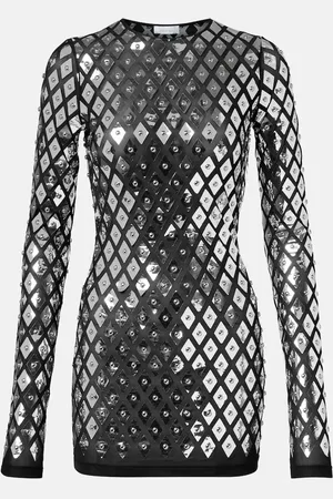 Paco rabanne Verziertes Minikleid aus Jersey