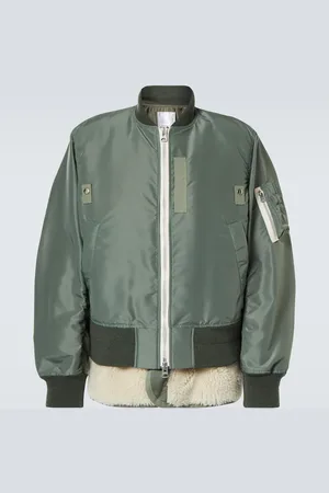 SACAI Bomberjacke mit Faux Shearling