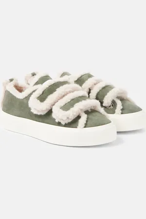 INUIKII Sneakers aus Veloursleder mit Shearling