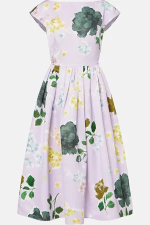 Erdem Midikleid aus einem Baumwollgemisch